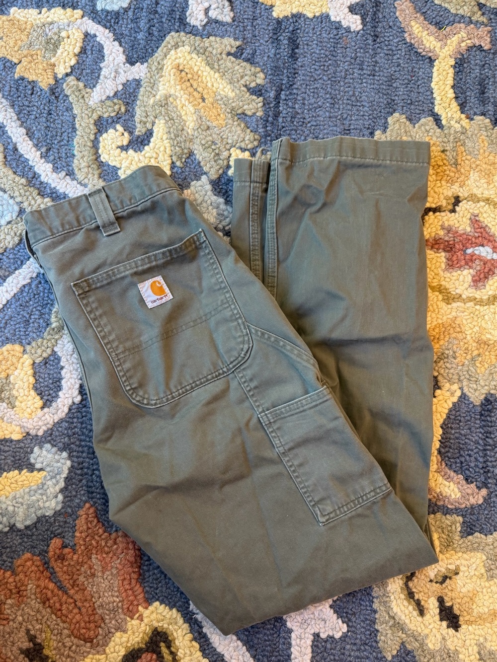 Carhartt Men’s Olive Green Cargo‎ Work Pants